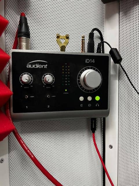 Audient ID14 Audio Interface of Mark Thomas British Voiceover